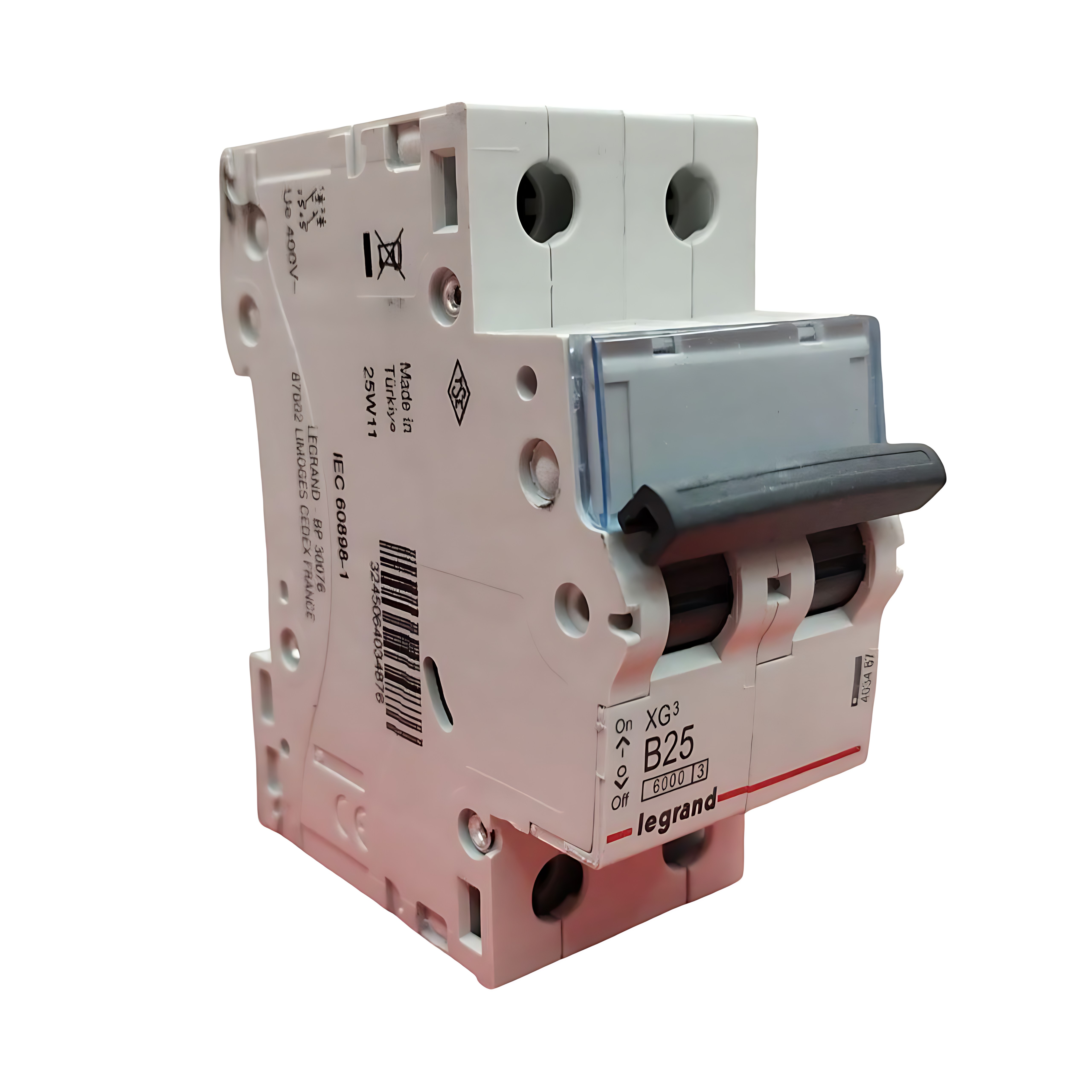 فیوز مینیاتوری دو پل 25 آمپر مدل B